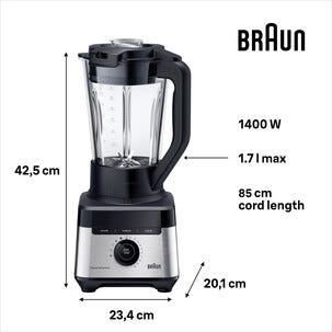 Braun PowerBlend 7 Tehosekoitin JB7550BK, musta