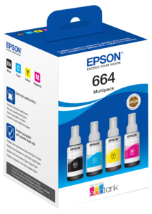 Epson 664 Eco Tank bläckpatroner, 4-färger