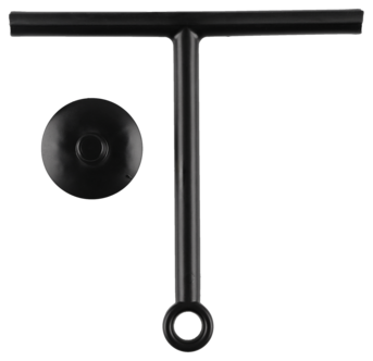 Duschskrapa silikon, svart 