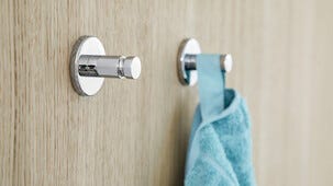 Tesa Smooz badrockskrok självhäftande, förkromad metall