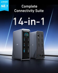 Anker Prime dokkingstasjon 14-i-1 160W Dual Display