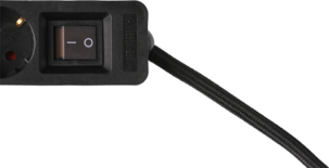 Grenuttag 3-vägs med strömbrytare inomhus, 2,5 m