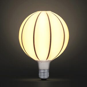 Dekorativ globlampa silk rund LED E27, 125 mm