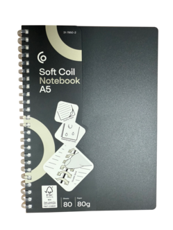 Anteckningsbok spiralbundet vattenavvisande, 80 blad