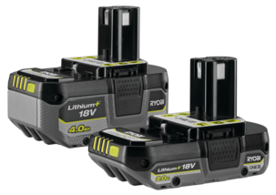 Ryobi Akku One+ Compact 18 V 2,0 Ah ja 4,0 Ah RB18242X