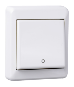 Elko RS påvegg strømbryter 2-pol, IP21, Nordic renhvit.