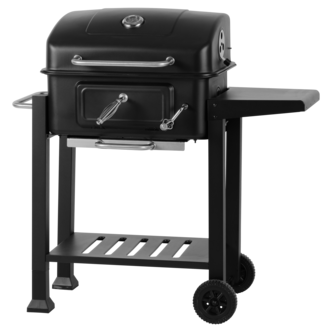 Kullgrill Delux med grillvogn, sidebord og termometer