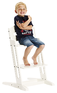 BabyDan barnestol, hvit