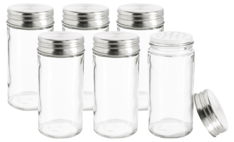 Kryddburkar glas, 6-pack