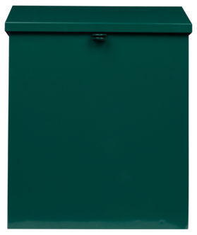 Låsbar postkasse av galvanisert blikk, 27 x 34 cm