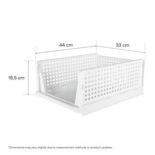 Klappbox med öppen front, vit