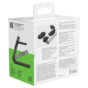 Belkin UltraCharge 3-i-1 sammenleggbar Qi2-lader, 25W