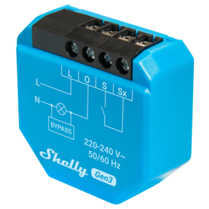 Shelly 1L Gen3 smart wifi-relé uten nulleder