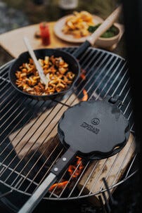 Espegard vaffeljern åpen ild, støpejern