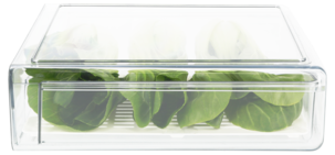 Pinottava säilytyslaatikko jääkaappiin, läpinäkyvä