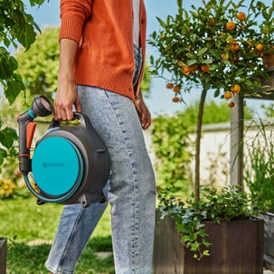 Gardena Move bærbar slangetrommel med 10 m vannslange