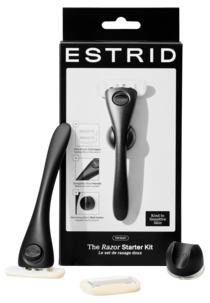 Estrid startsett med barberhøvel, veggholder og blad