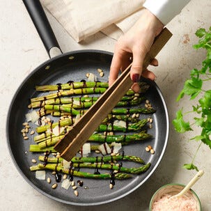 Stekepinsett i akasietre, 29,5 cm