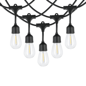 Lysslynge lyspærer solcelle med timer, 11 m