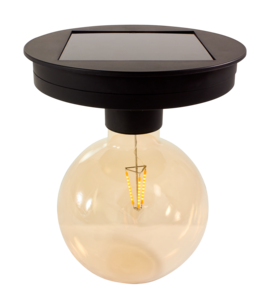 Solcelle 160 mm med lyspære 125 mm