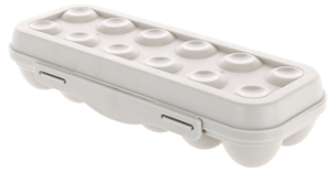 Äggförvaring To-Go och kylskåp, för 12 ägg