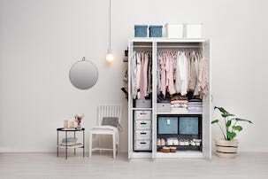 Skohylla ställbar, metall