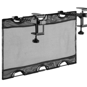 Kabelhållare skrivbord, kabelgömma med klämfäste, svart