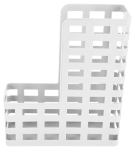 Kontorskit tidskriftsamlare, pennkopp och brevkorg