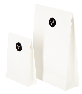 Adventspåsar 24-pack, vit