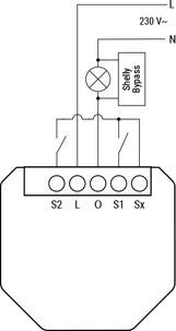 Shelly 1L Gen3 smart wifi-relé uten nulleder