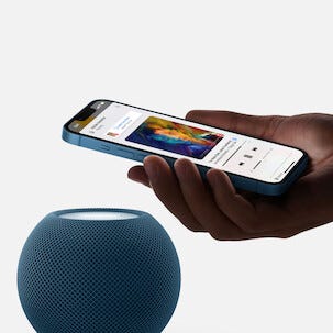 Apple HomePod Mini høyttaler med Siri stemmeassistent