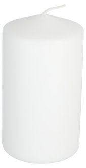 Pöytäkynttilä steariini, halkaisija 6,7 cm, valkoinen