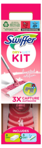 Swiffer Sweeper Startkit mopp och golvdukar, rosa