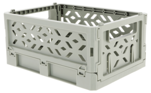 Sammenleggbar boks av resirkulert plast, XS 16,5 x 12 x 8 cm