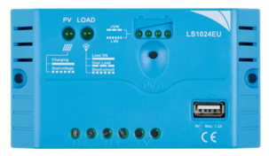 Akun ohjausyksikkö aurinkopaneelille