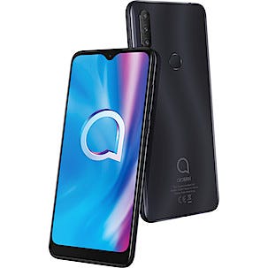 Mobiltelefon Alcatel 1S (2020), 32 GB, Dual SIM Power Gray