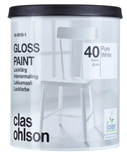 Lackfärg halvblank glans 40, 0,75 liter
