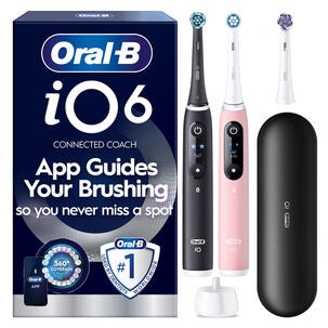 Oral-B iO6 Duo eltandborste, 5 borstlägen, 2-pack 