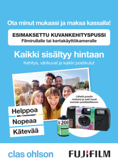 Fujifilm Ennakkoon maksettu valokuvapussi, 36 kuvaa