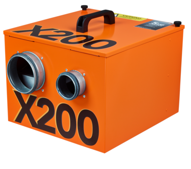 Drybox X200 luftavfuktare källare, krypgrund, vind, 100 m2