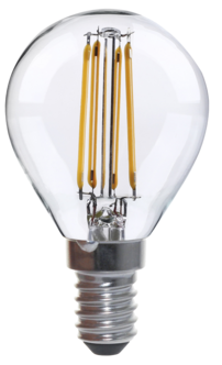 Klotlampa dimbar LED E14 2,2 W, varmvit