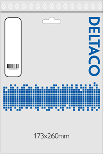 Deltaco Flat nätverkskabel CAT-6, oskärmad, vit