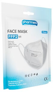 Munnbind Pharmea FFP2 NR, 5-pakning
