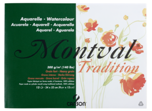 Akvarellblock Canson Montval Tradition