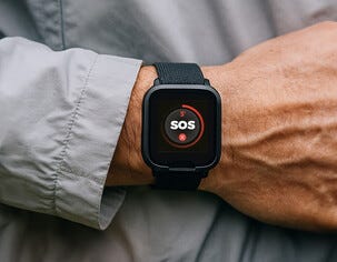 MiniFinder Watch trygghetslarm med fallsensor, GSEMFW