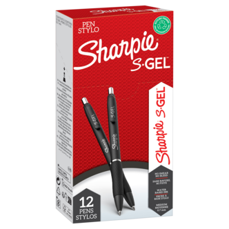 Sharpie S-Gel gelpenn 0,7 mm 12-pakning