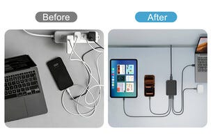 Bordsladdare USB-C GaN 240 W, 4 portar