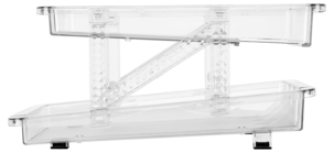Boksholder til kjøleskap, 2 etasjer, justerbar bredde