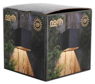 Fasadbelysning ner kub solcell skymningsrelä, Northlight