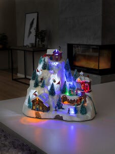 Konstsmide julby LED, Mekanisk skidbacke med musik